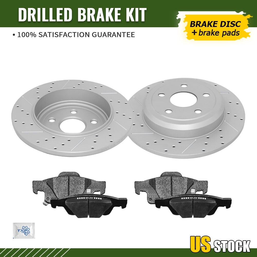330mm Rear Disc Rotor Ceramic Brake Pad for Dodge Durango Jeep Grand Cherokee