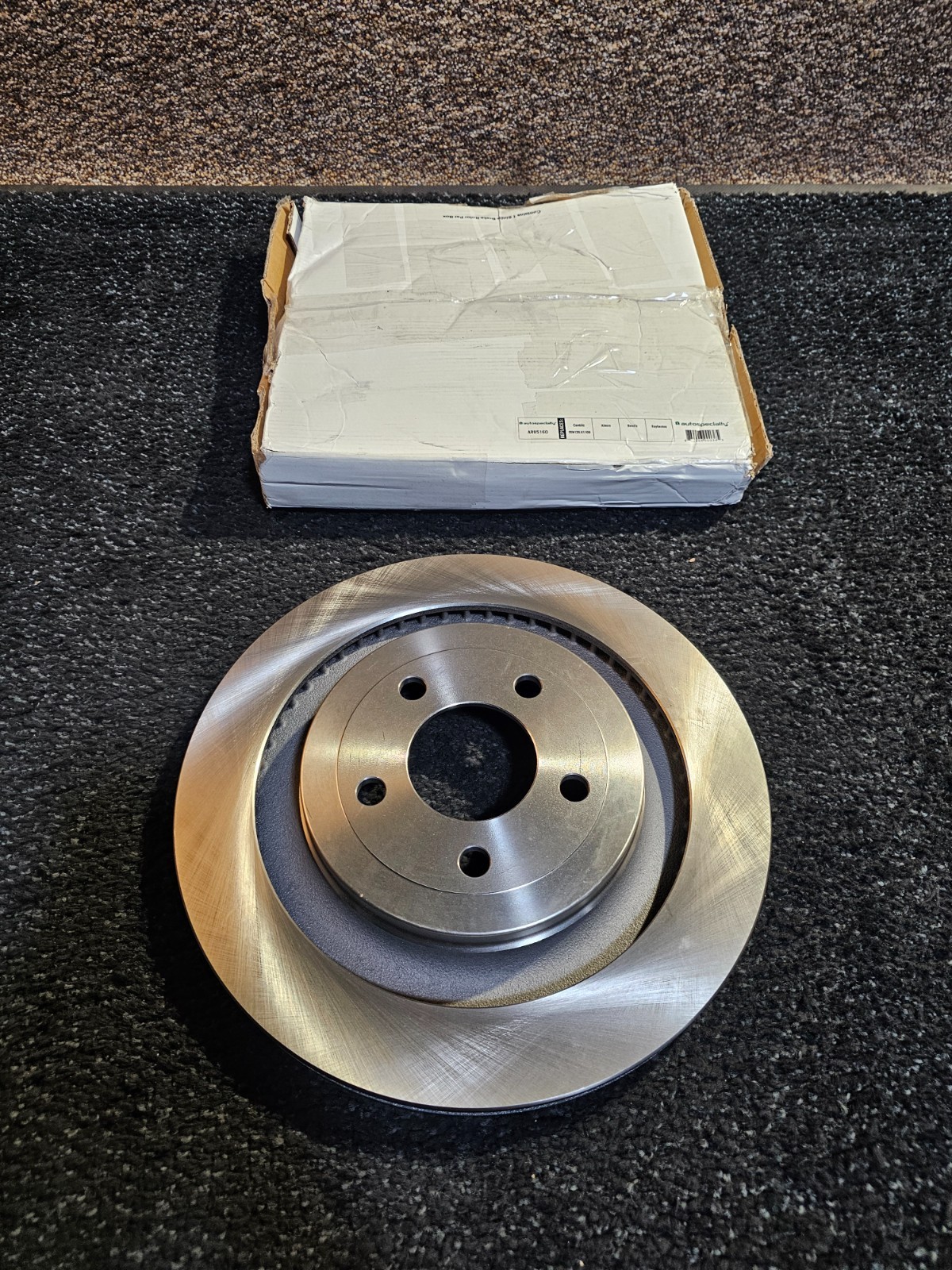 PowerStop AR85160 Plain Surface Rear Brake Rotor Fits 2015-2023 Ford Mustang