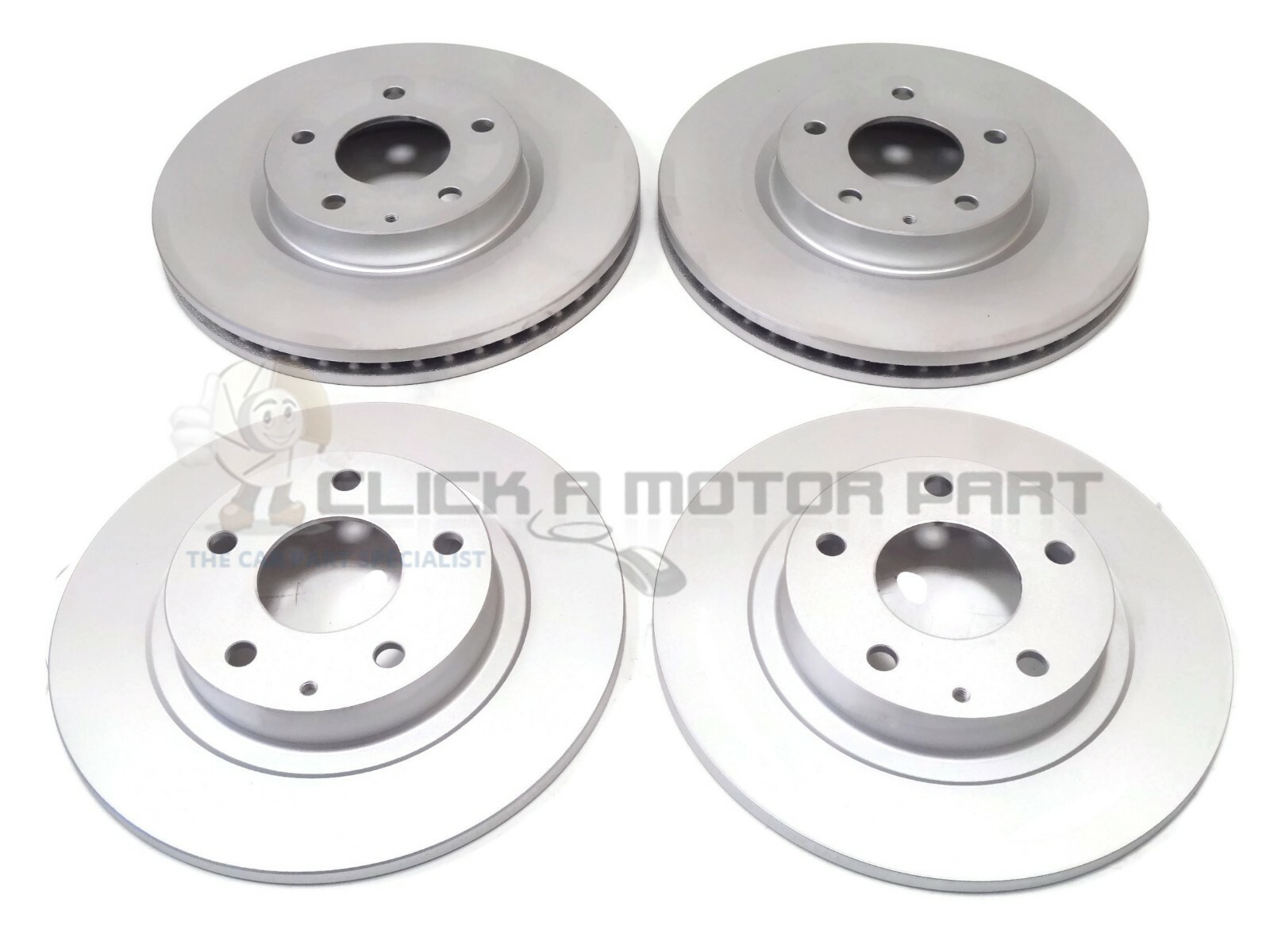 FRONT AND REAR BRAKE DISCS SET FOR MAZDA 6 2.0 2.2 2013-2017 (NO PADS)