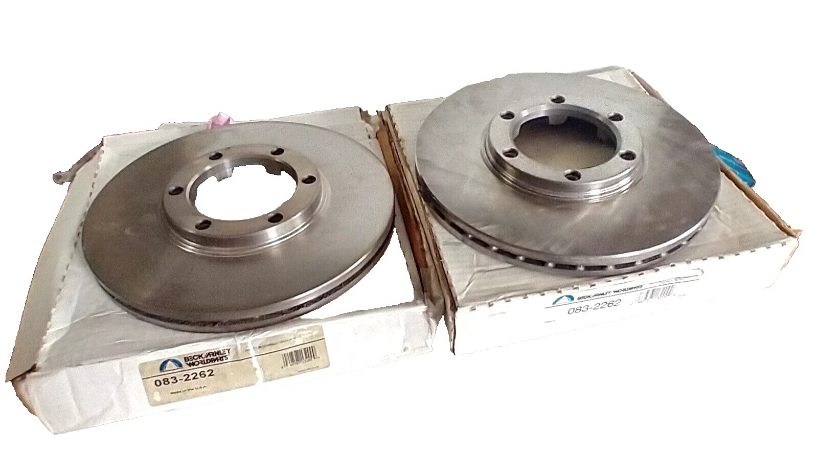 PAIR Disc Brake Rotor Premium Vented Front BECK/ARNLEY 083-2262 (Made in USA)