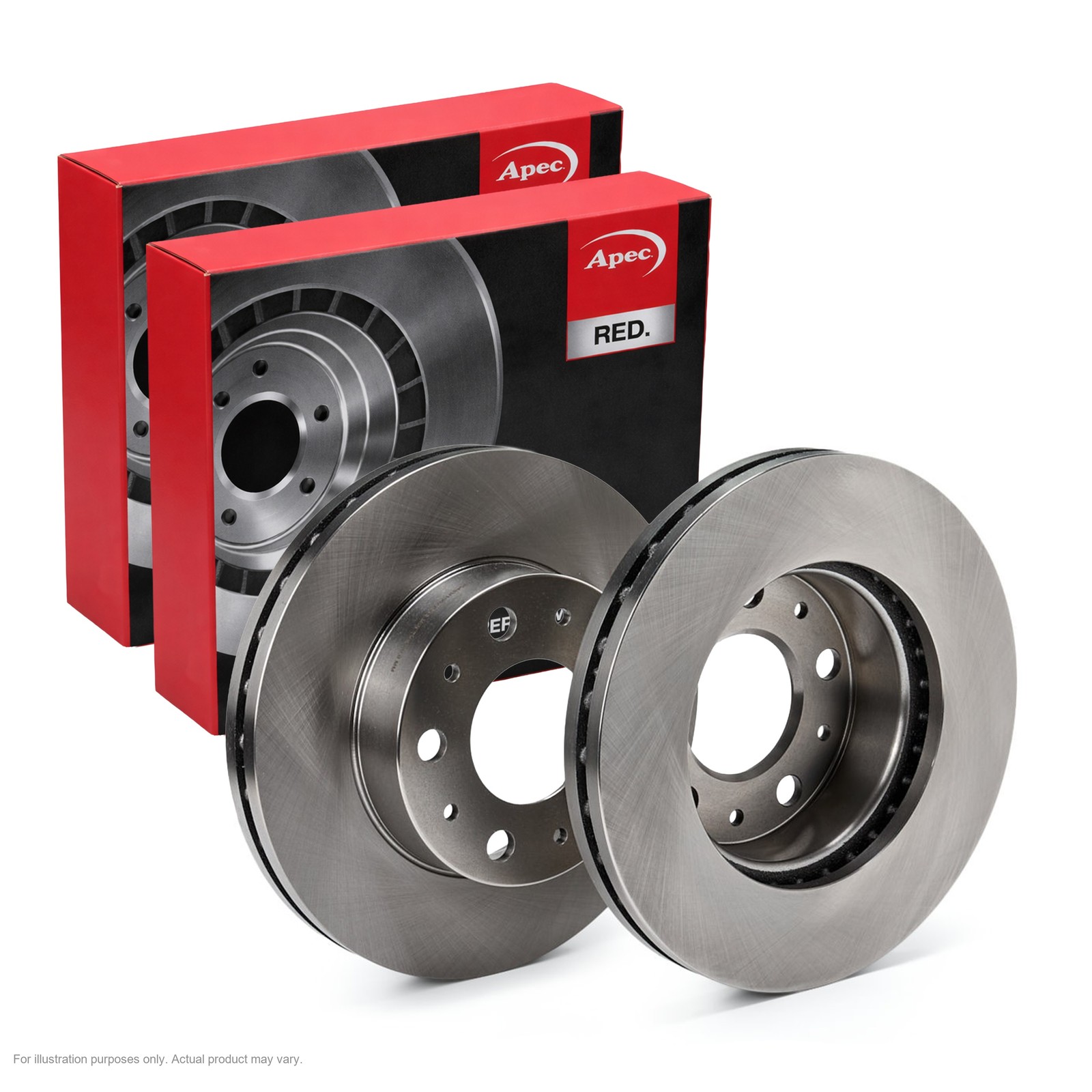 2X APEC Front Brake Discs for FIAT DUCATO Platform/Chassis 300mm Vented DSK3258