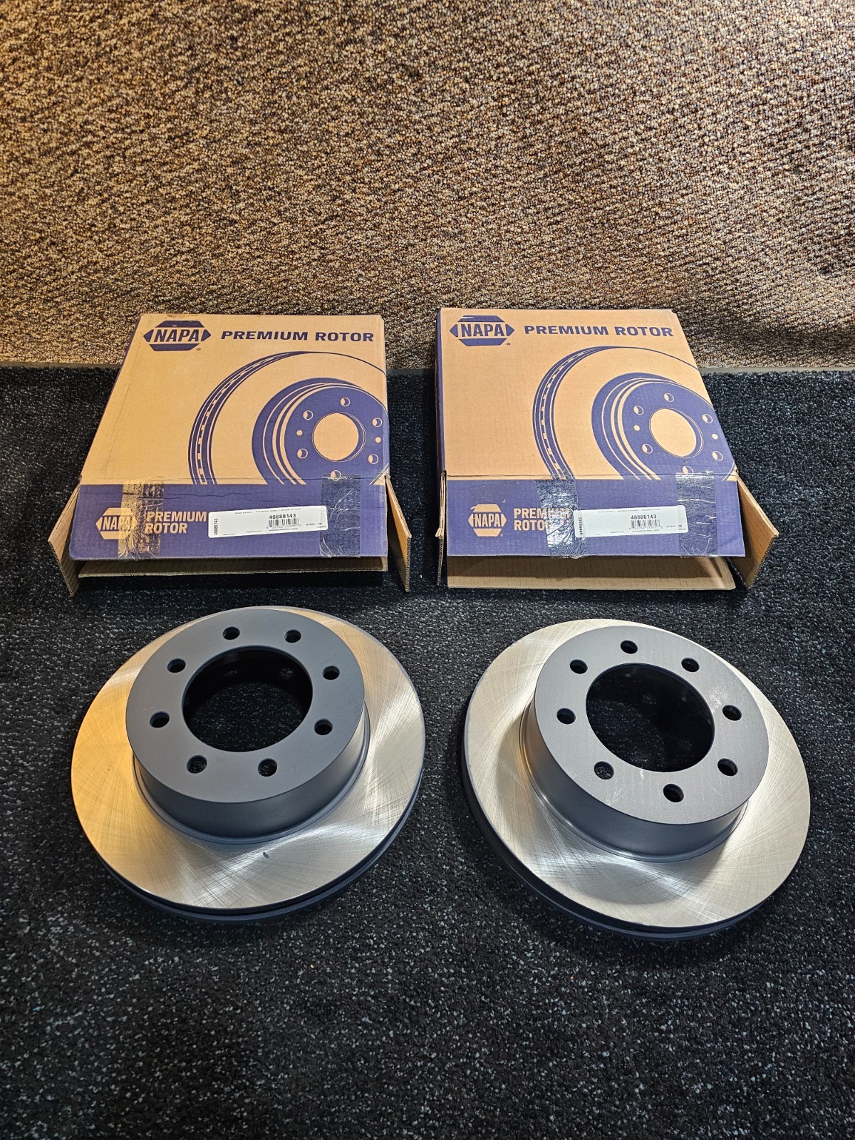 (QTY 2)NAPA 48880143 Vented Brake Rotor For 06-08 Dodge Ram 3500/05-08 Ram 4000