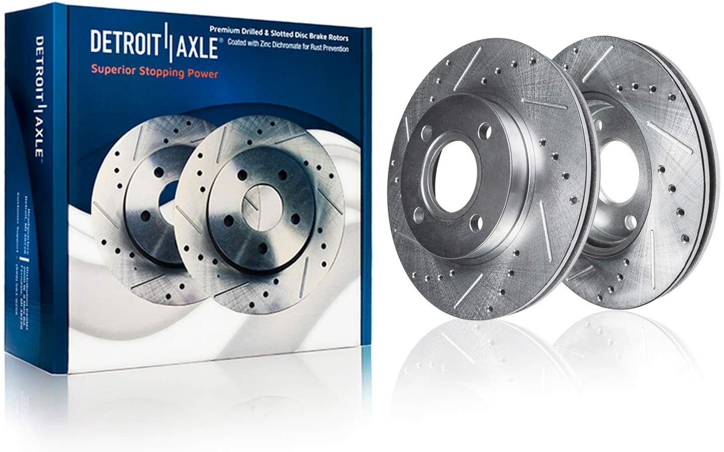 Front & Rear Drilled and Slotted Disc Brake Rotors for Honda Accord Acura CL L4