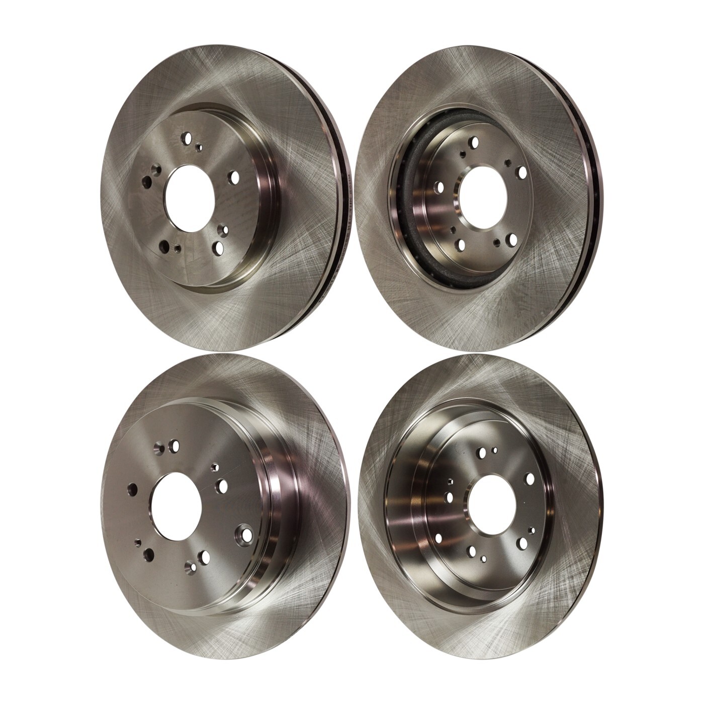 Front and Rear Brake Disc Rotor Set For 2007-2016 Honda CR-V 2007-2012 Acura RDX