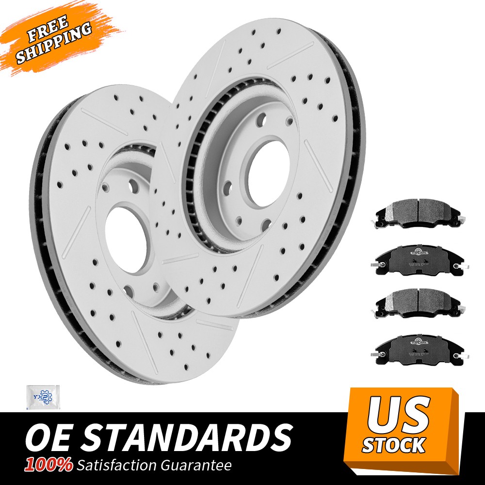 275mm Rear Disc Rotors Ceramic Brake Pads for 2008 – 2011 Ford Focus