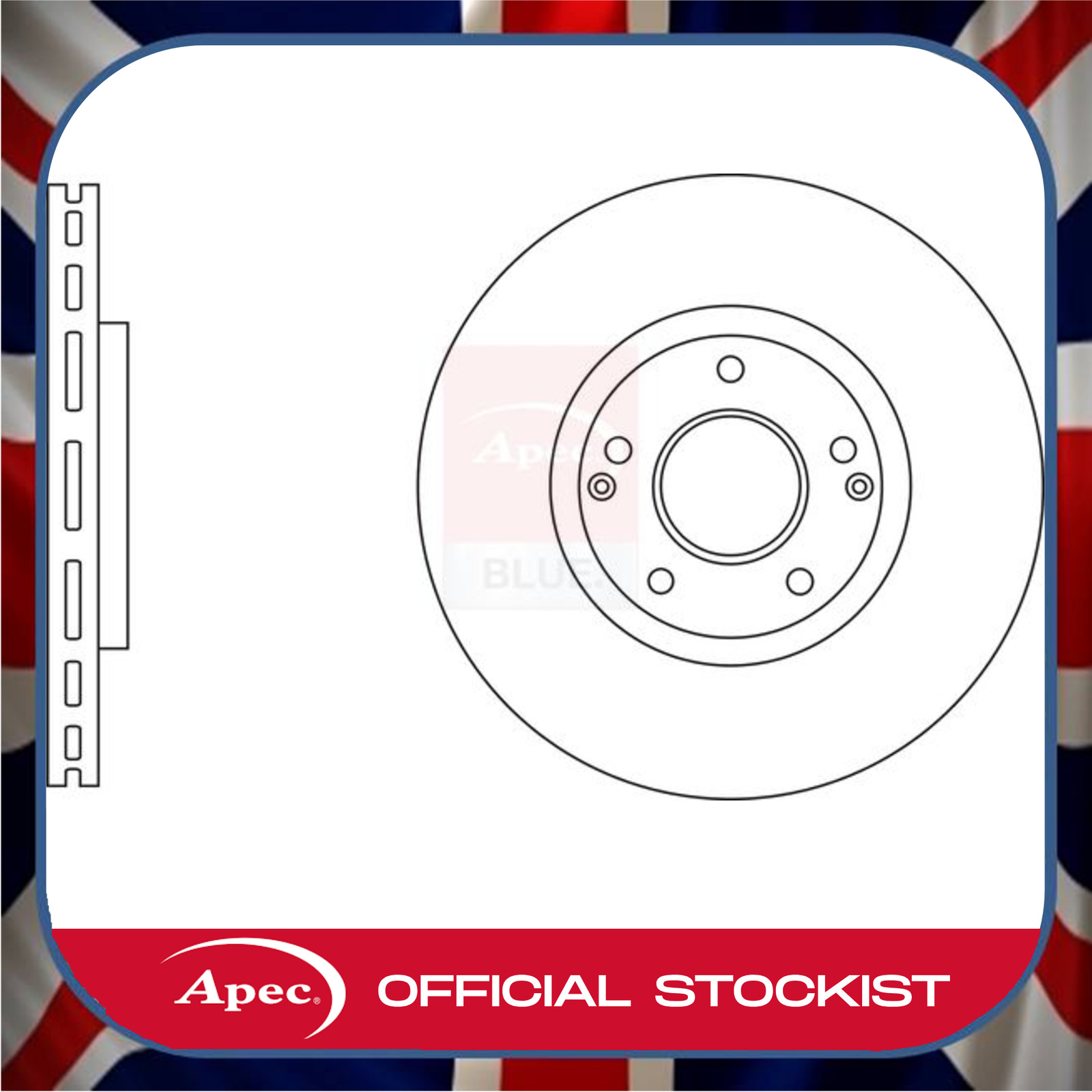 Ssangyong Tivoli e-XGi Front 298mm Vented Brake Discs Pair APEC 2 X SDK6989