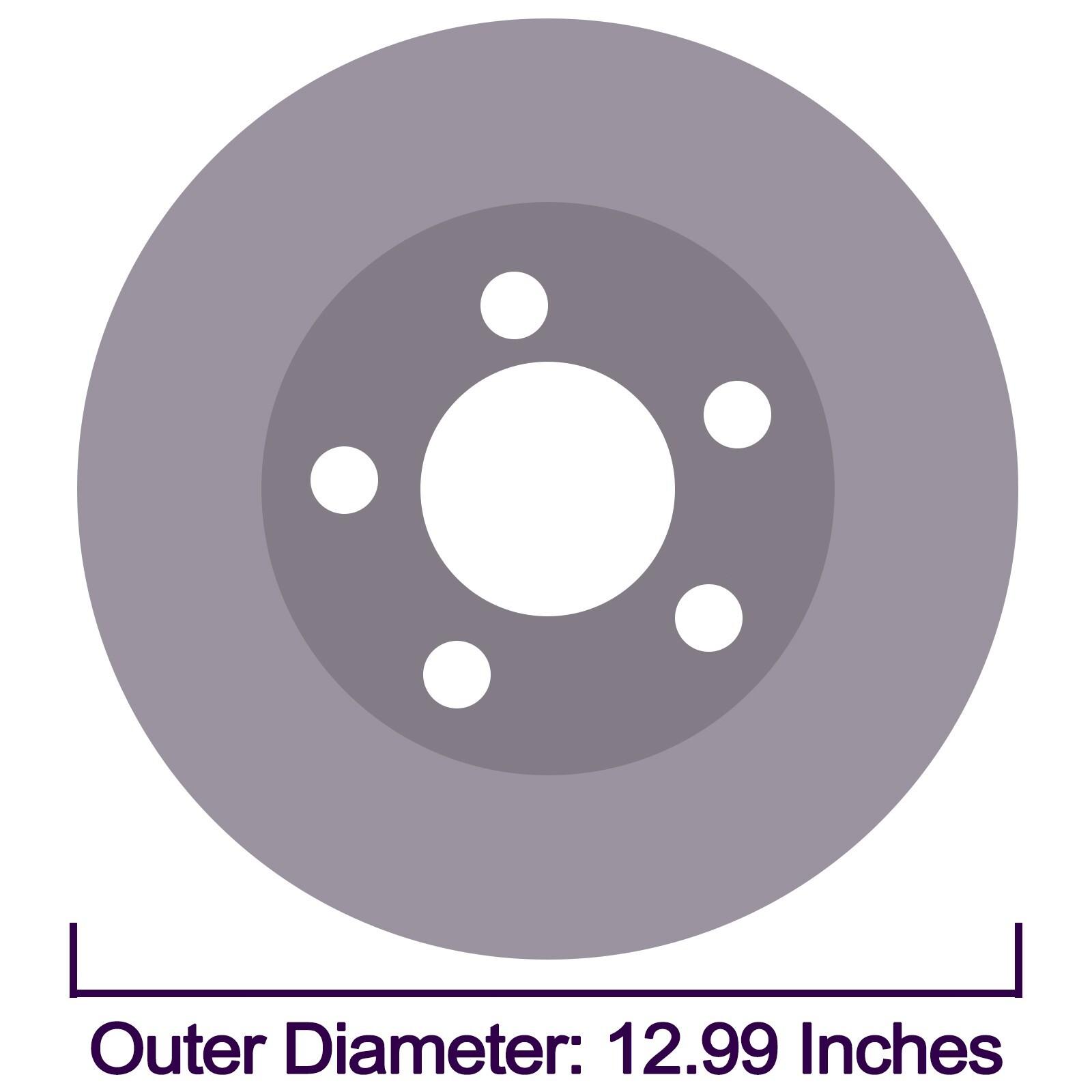 Rear Solid Brake Rotors for Ford Explorer Edge Lincoln MKS MKT Mercury Sable