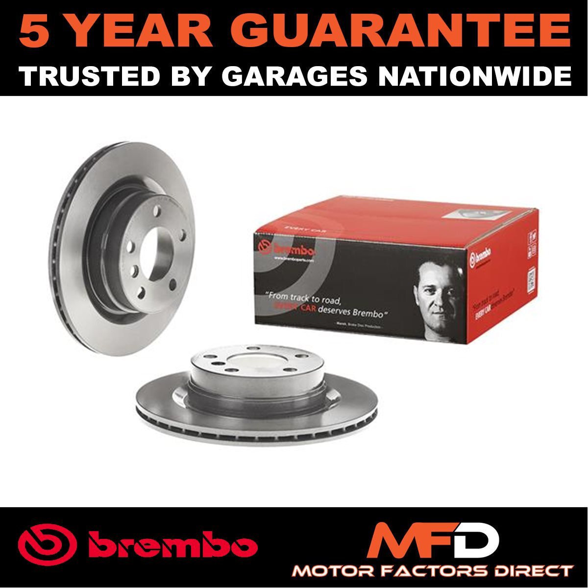 Brake Discs Rear Brembo Fits BMW 3 Series 2 1 4 34216792227