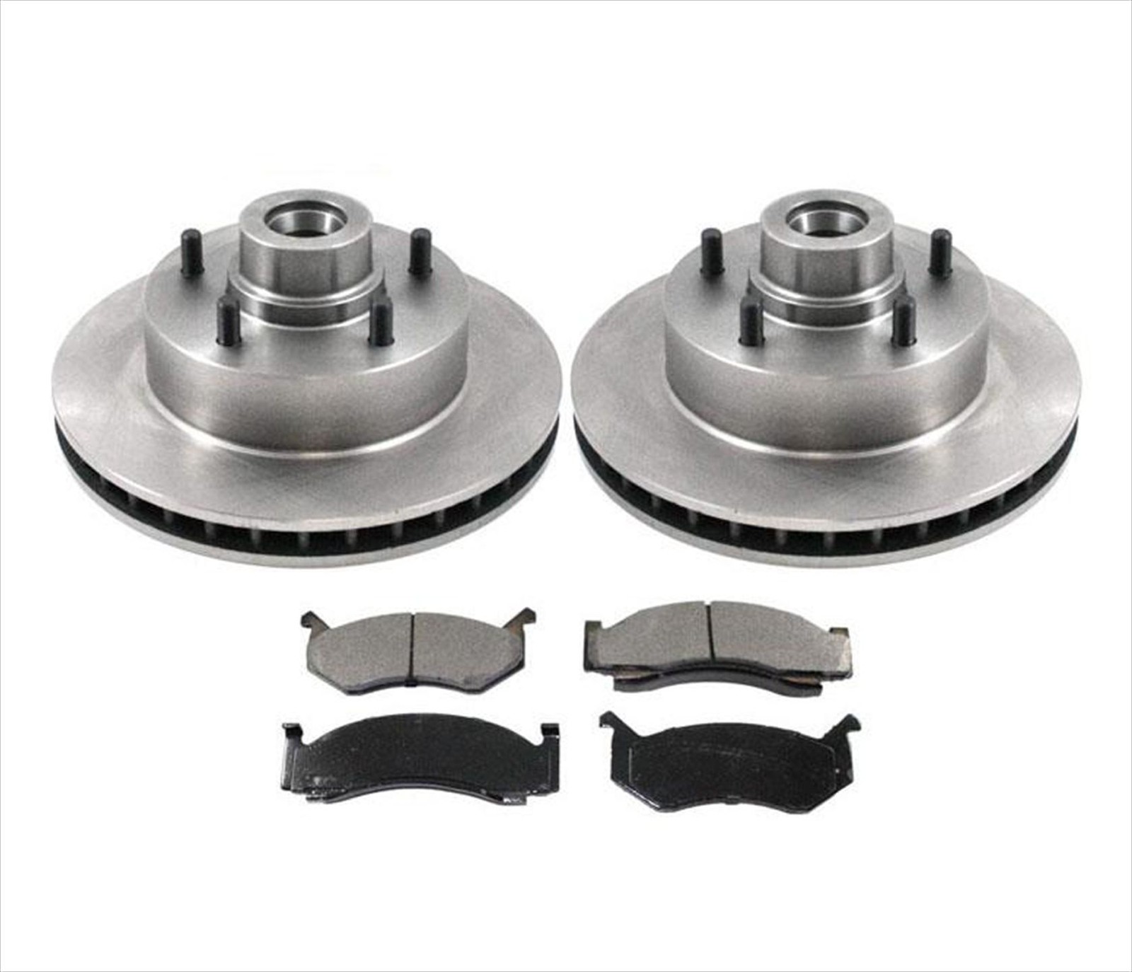 For 85-97 Dodge B1500 Vans With Rear ABS Braking System Brake Rotors & Pads