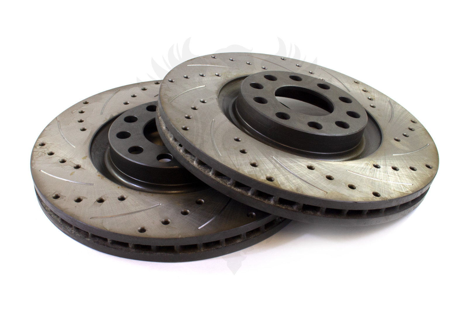 Front Drilled Slotted Brake Rotors Pair for Audi A4 S4 B6 B7 320mm 8E0698301ADDS