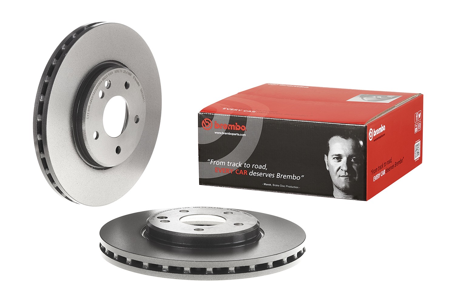 Brembo Front Left or Right Coated Disc Brake Rotor For MB A208 C208 W210 S210