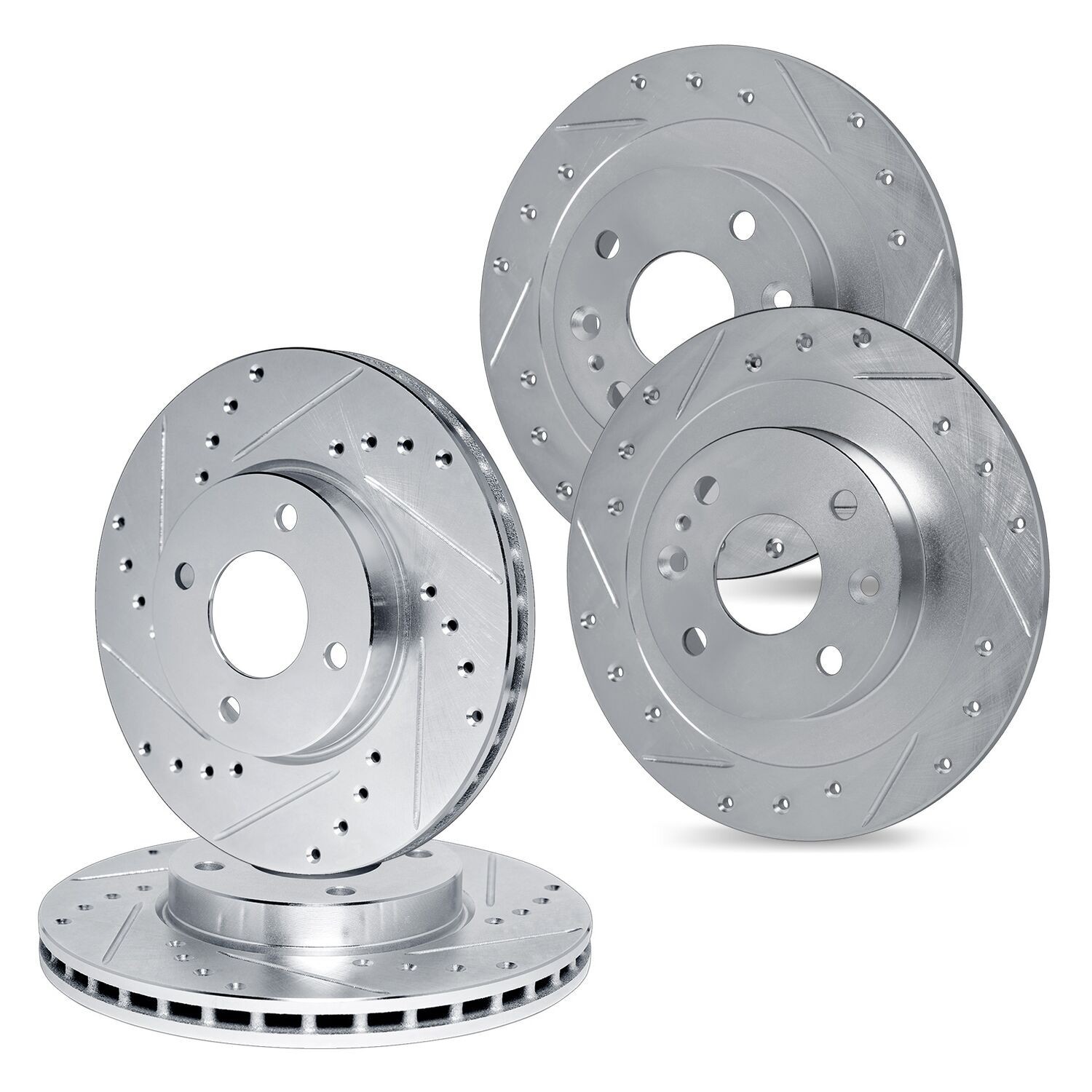For Nissan Sentra 98-99 Drilled & Slotted Front & Rear Brake Rotor Set