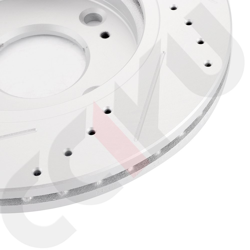 Front Drilled & Slotted Brake Discs Rotors For Ford Fiesta 11 – 13 G3000 Casting