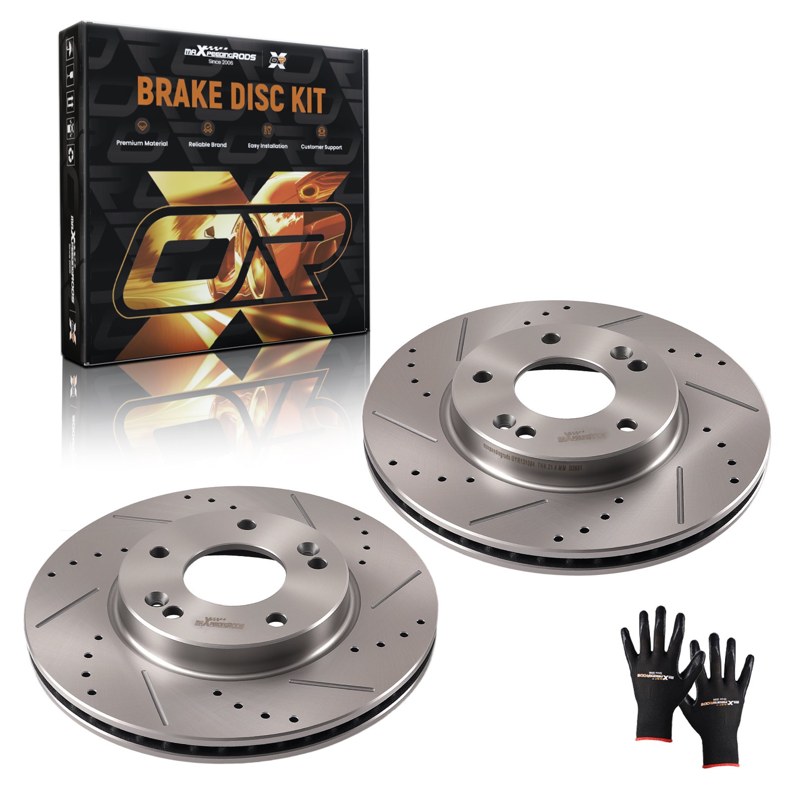 Front Disc Brake Rotors Set 280mm for Kia Forte 2014-2018/Forte Koup 2014-2016