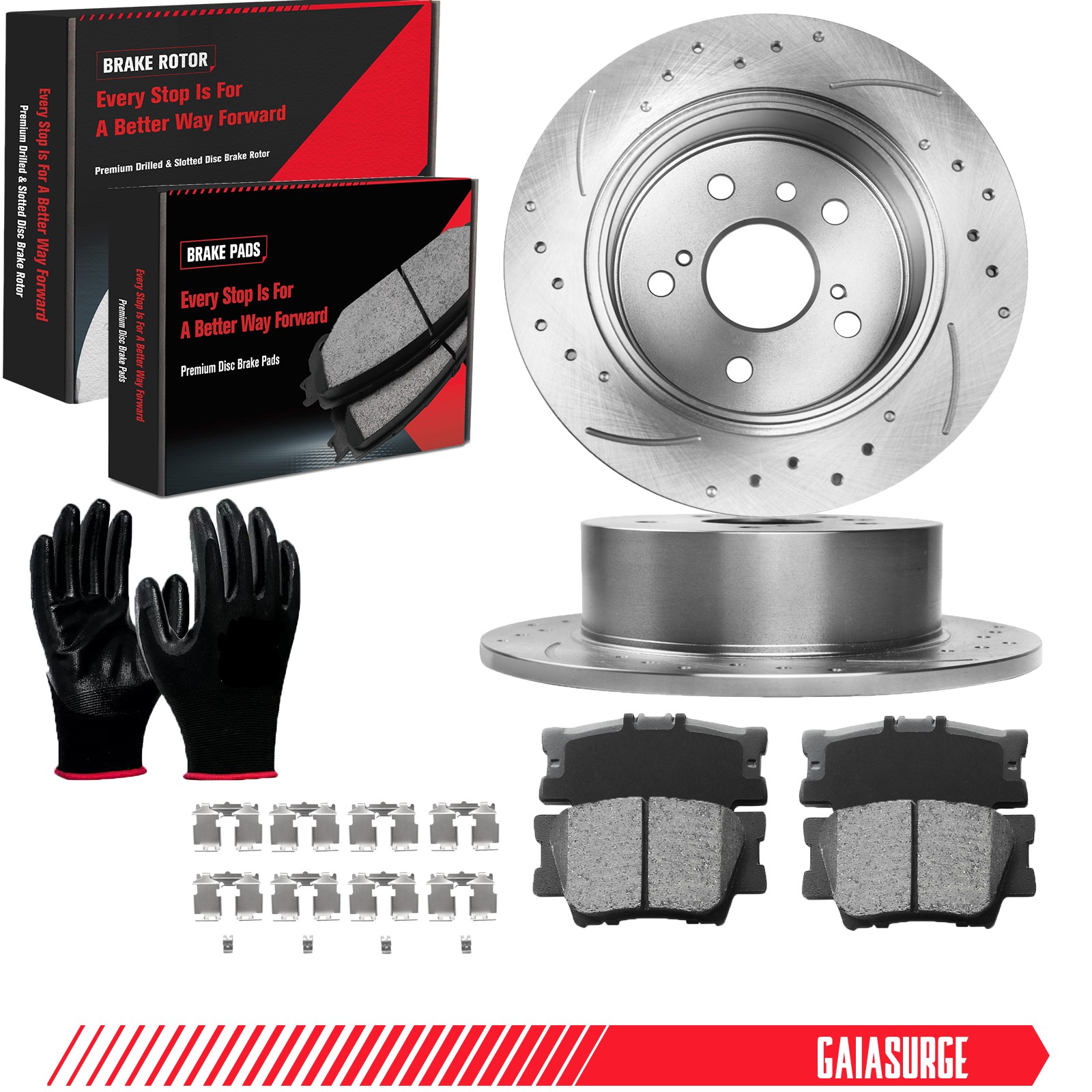 11.1in Rear Brake Rotors Ceramic Brake Pads Kit for TOYOTA CAMRY 2007 – 2011