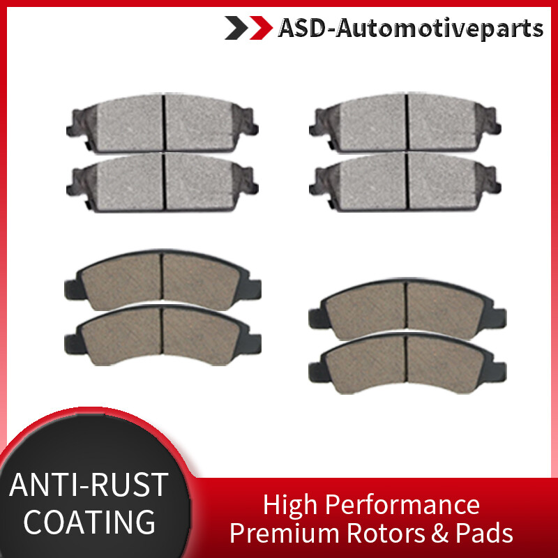 Front Rear Ceramic Brake Pads for Chevy SILVERADO 1500 GMC SIERRA 1500 Yukon XL