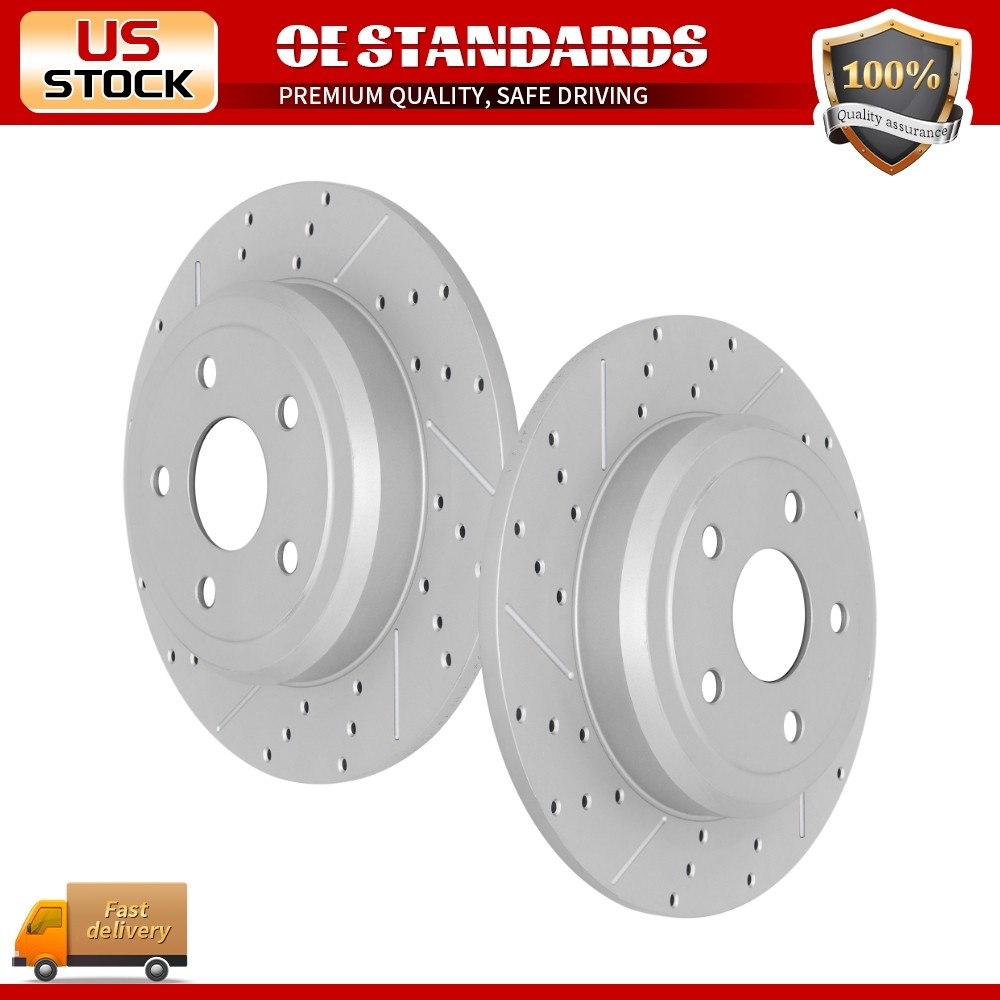 330mm Solid Rear Disc Brake Rotors for 2011-2020 Jeep Grand Cherokee Durango