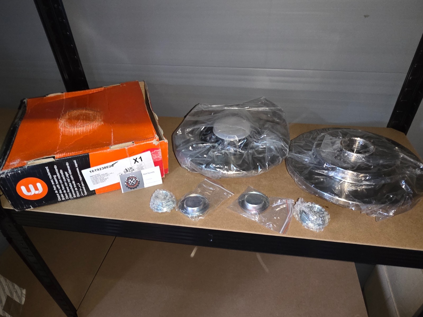 Eurorepar Solid 268mm Rear Brake Discs With Bearings (Pair) Citroen Peugeot DS
