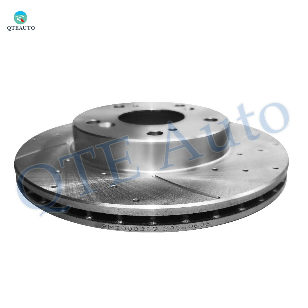 4P Front 262mm-Rear 260mm Drilled Slotted Brake Disc Rotors For 2012 Honda Civic