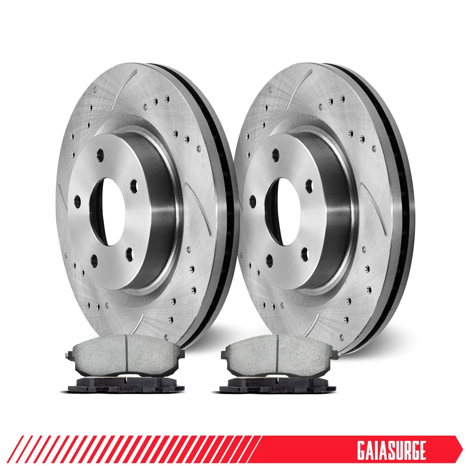 316mm Front Drilled Rotors Ceramic Pads for 2013-2016 Ford Fusion Lincoln MKZ