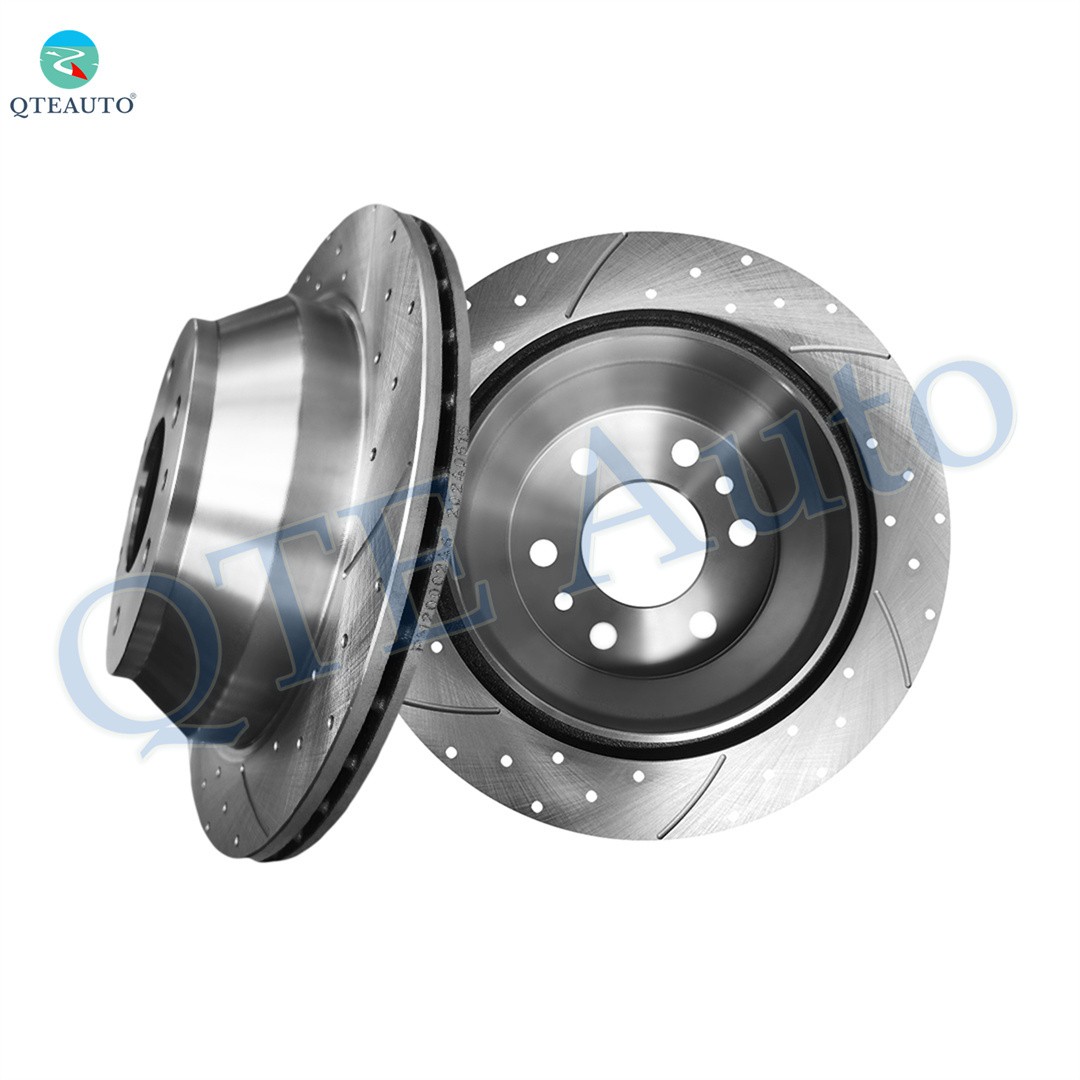 Front 303mm Drilled Slotted Brake Disc Rotors For 1997-1999 Buick Riviera Base