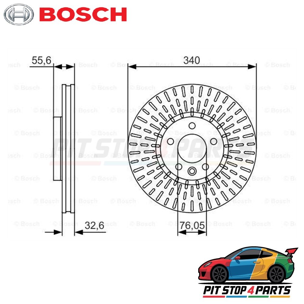 Bosch 0986479546 Brake Disc Single 55 mm 7E61531F 7E61531C 9B49811 9B4981