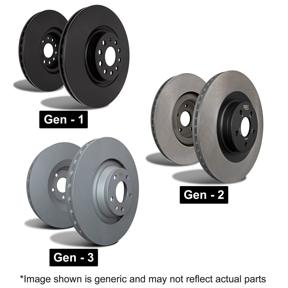 EBC Front D-Series OE Replacement Rotors for Mercedes C300/E350 W204/W212 RK1531