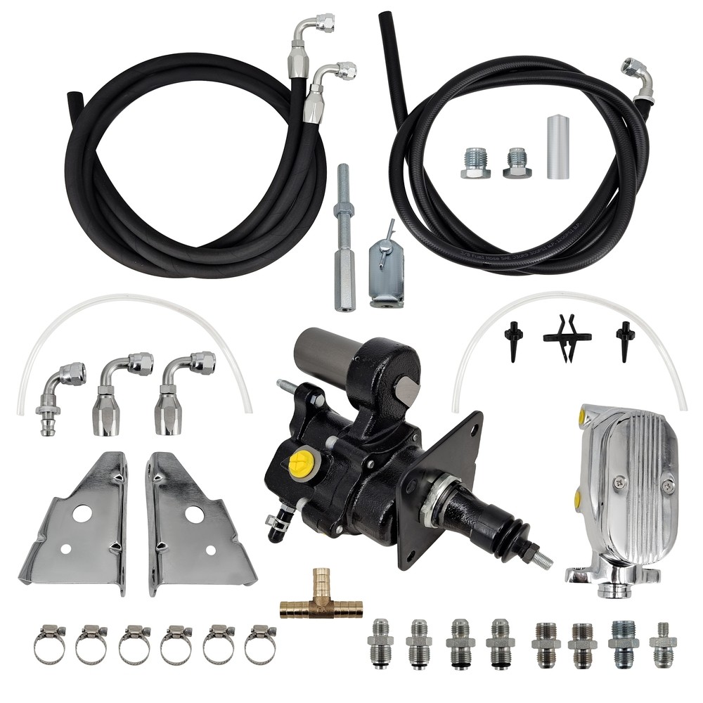 Brake Booster Milled Master Black Hoses New For 1970-79 Camaro Hydro Boost Power