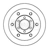 Brake Disc Single Solid fits IVECO DAILY Mk2, Mk3 2.8D Front 96 to 07 290mm B&B