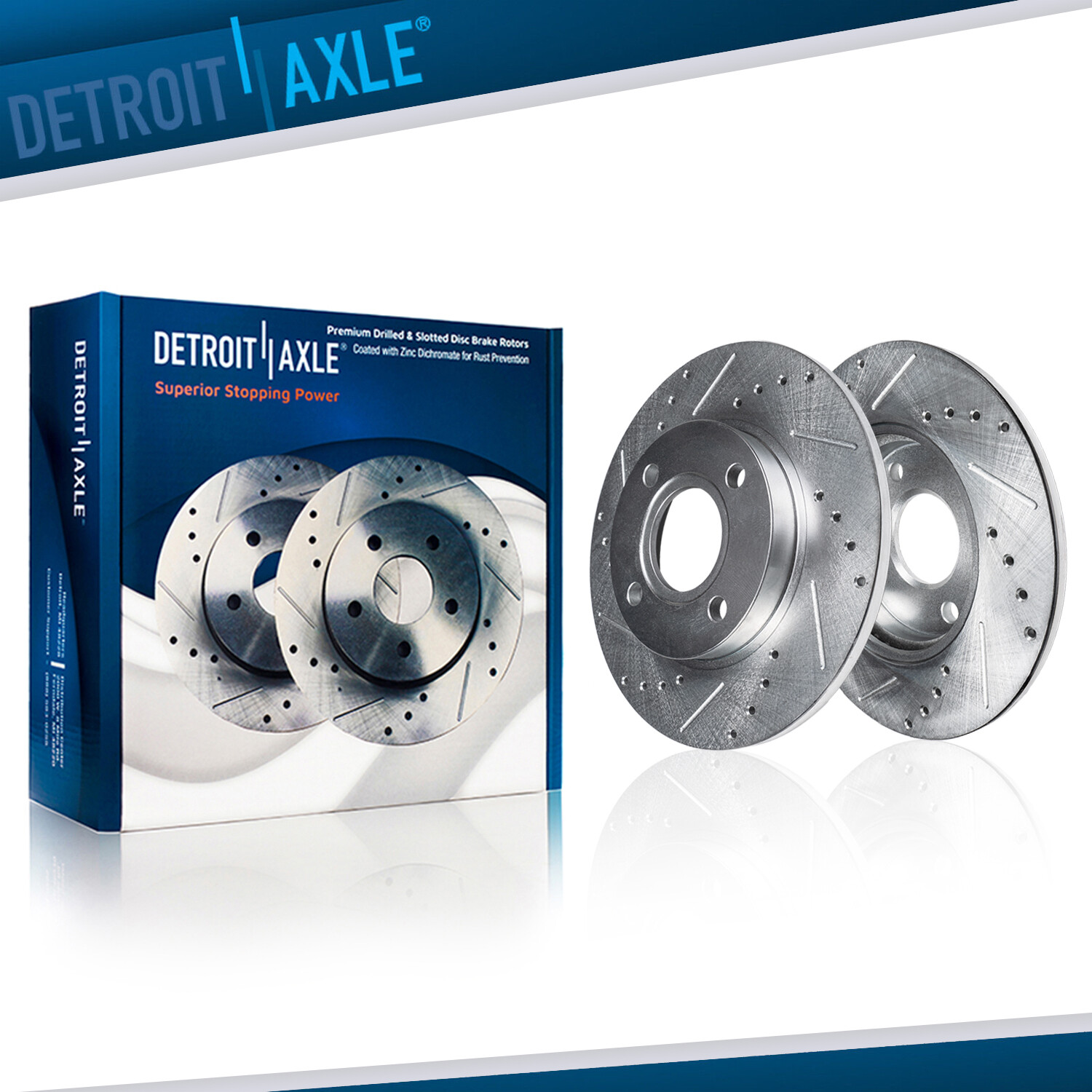 239mm Rear Drilled Disc Brake Rotors for Honda Civic CRX Prelude Acura Integra