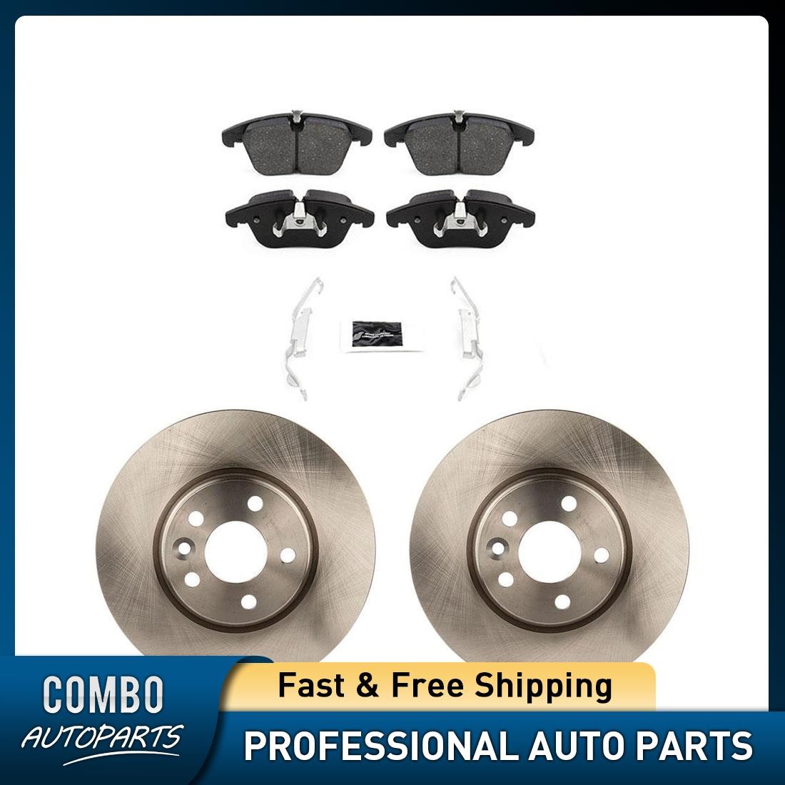 Front Disc Brake Pad Set Disc Brake Rotor fits 2008-2016 Volvo XC70