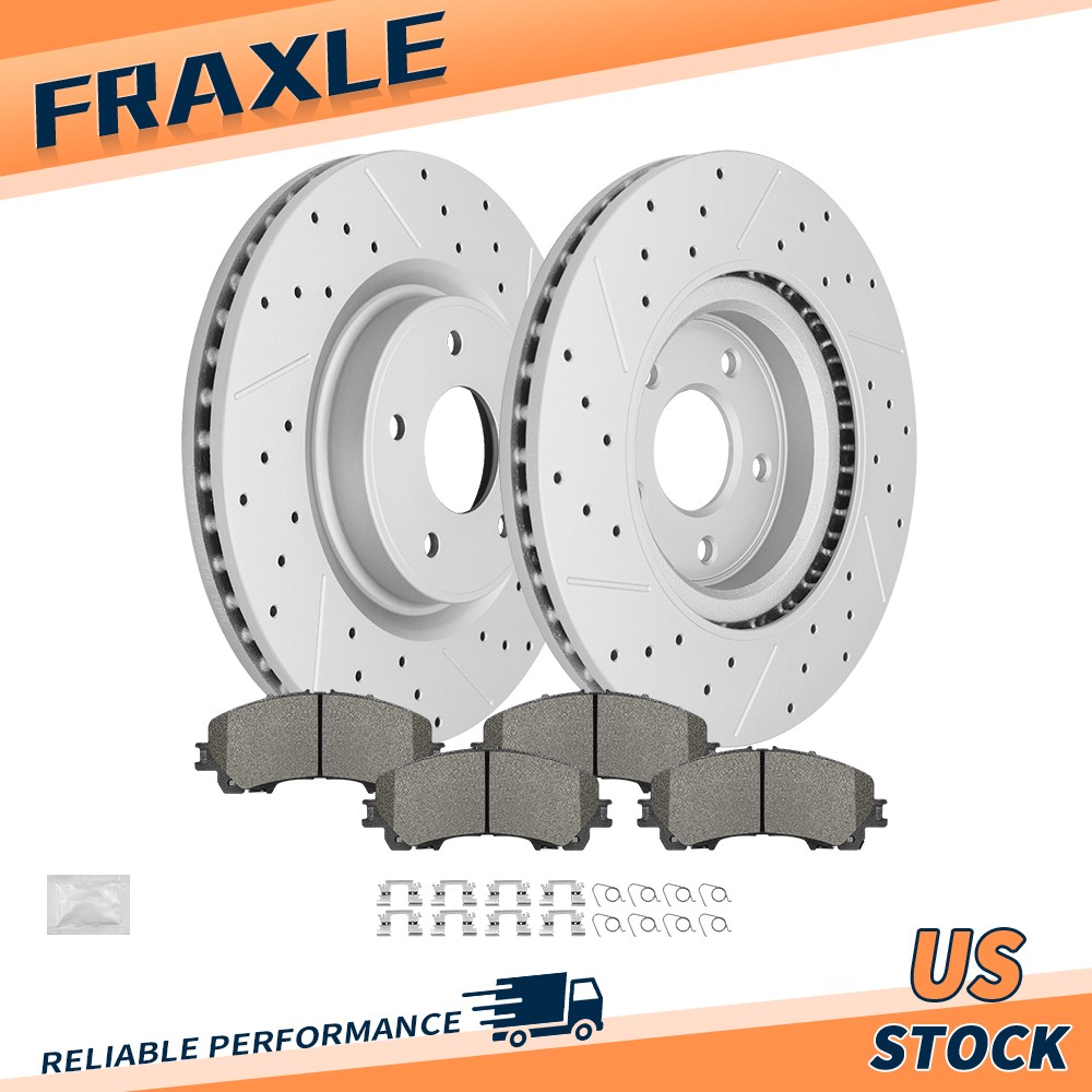12.60 inch (320mm) Front Brake Rotors w/ Ceramic Pads for INFINITI Q50 Q60 QX50