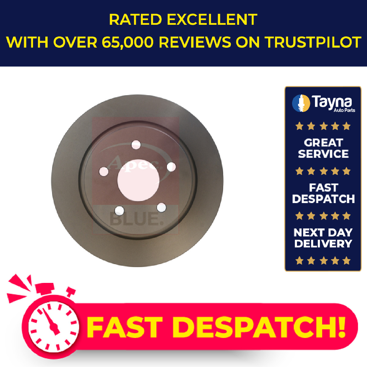 2x Brake Discs Pair Solid fits FORD KUGA Mk2 TDCi 1.5D Rear 16 to 19 280mm Set