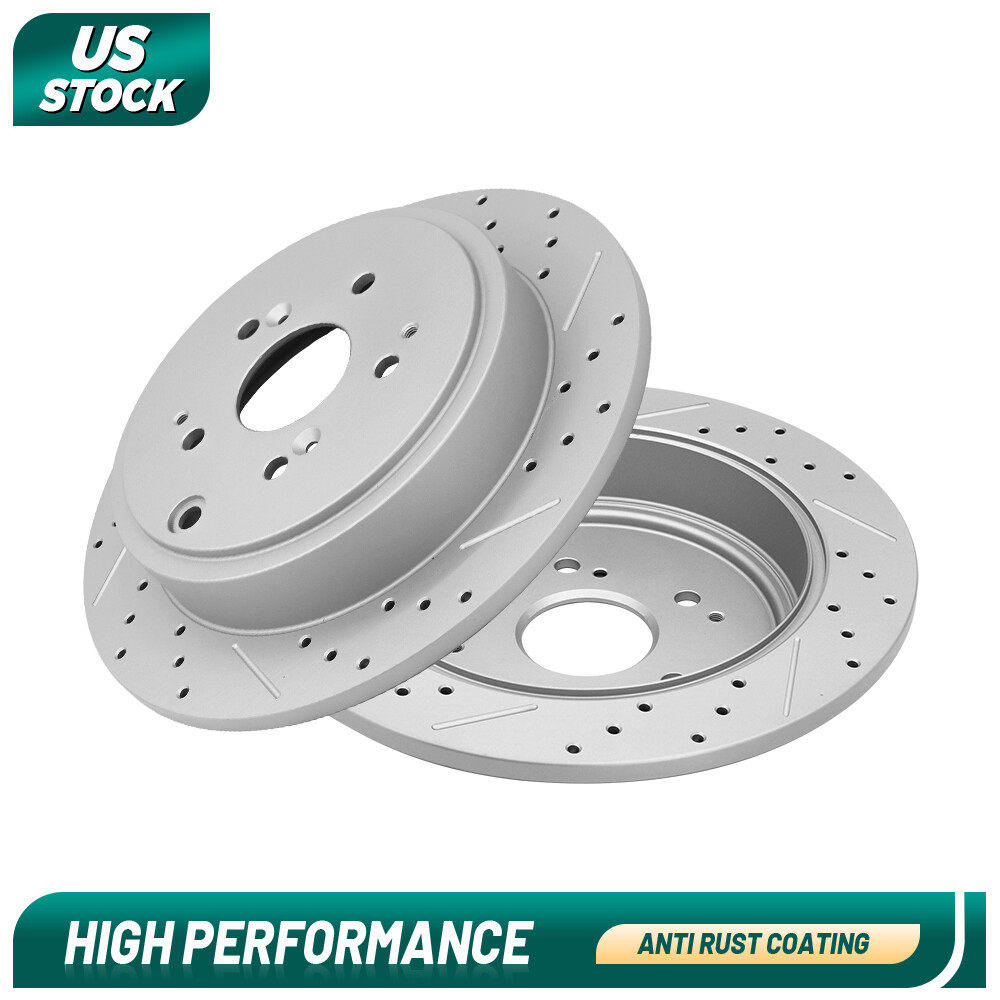 313mm Rear Disc Brake Rotors for Acura MDX 2001-2006 Honda Pilot 2003-2008