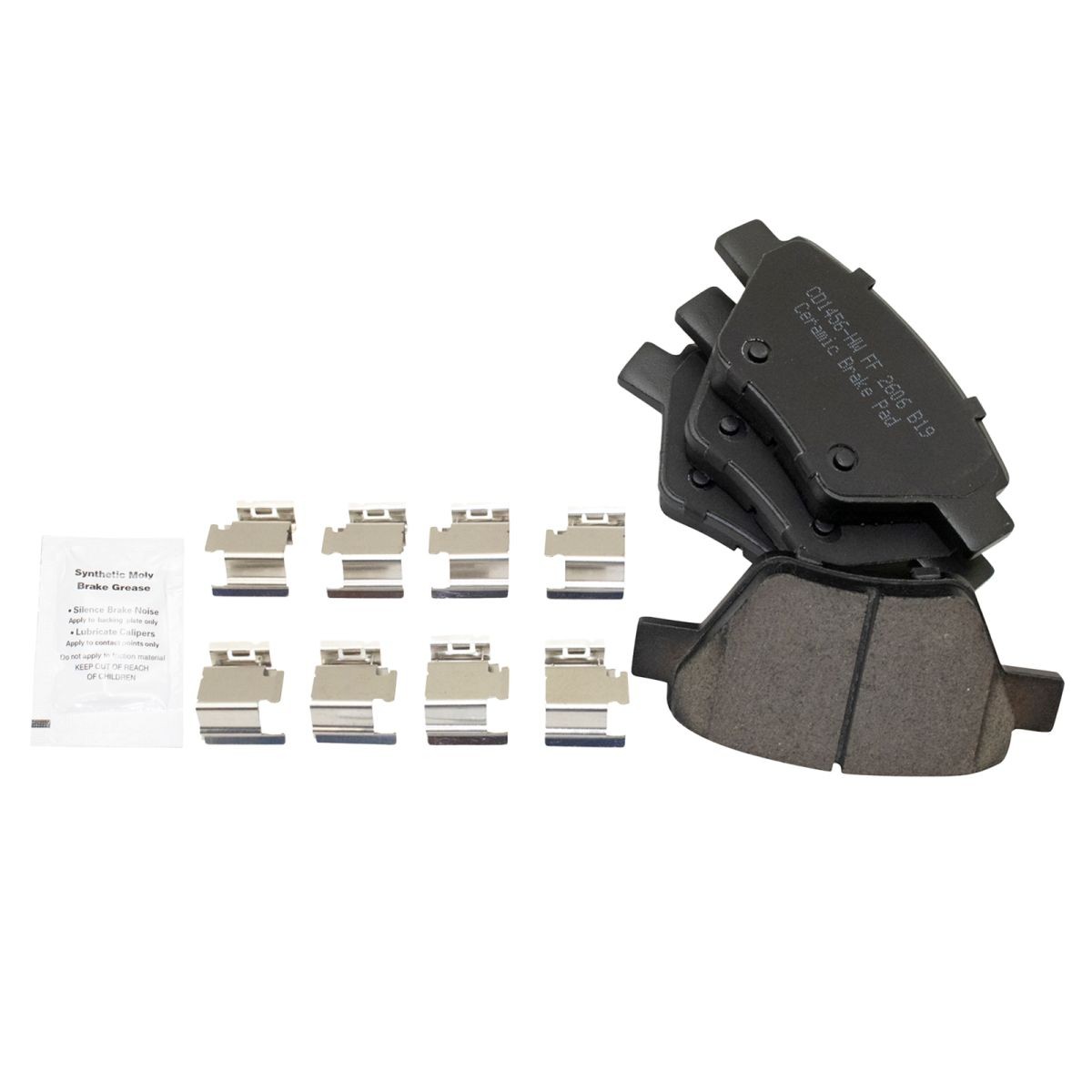 Rear Ceramic Brake Pads & 2 Discs Rotors Kit for VW Volkswagen Jetta Golf