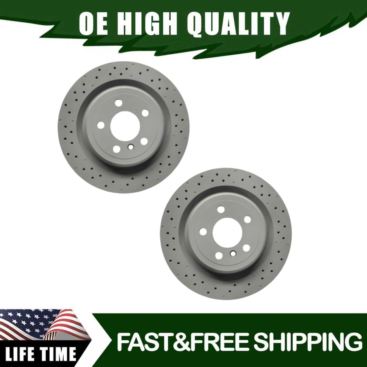 330mm diameter Rear Brake Disc Rotors for 2015 Mercedes-Benz ML250