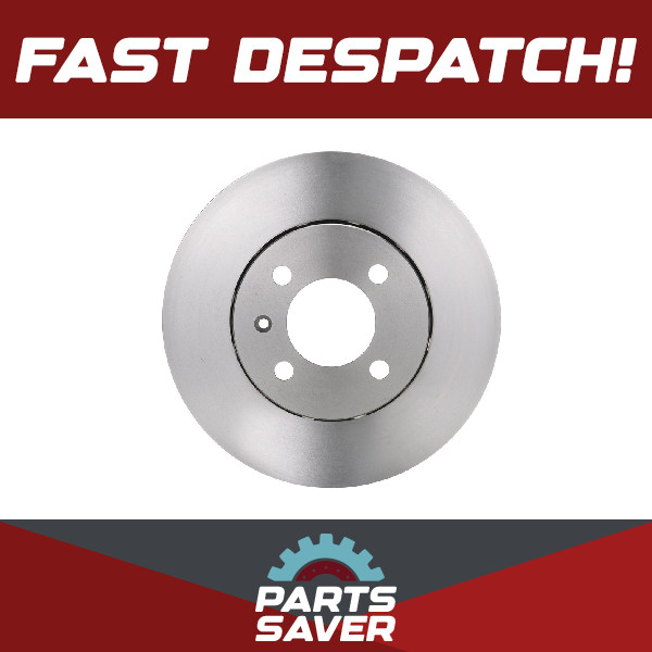 2x Brake Discs Pair Vented fits VW LOAD UP 1.0 Front 14 to 19 255.9mm Set Bosch