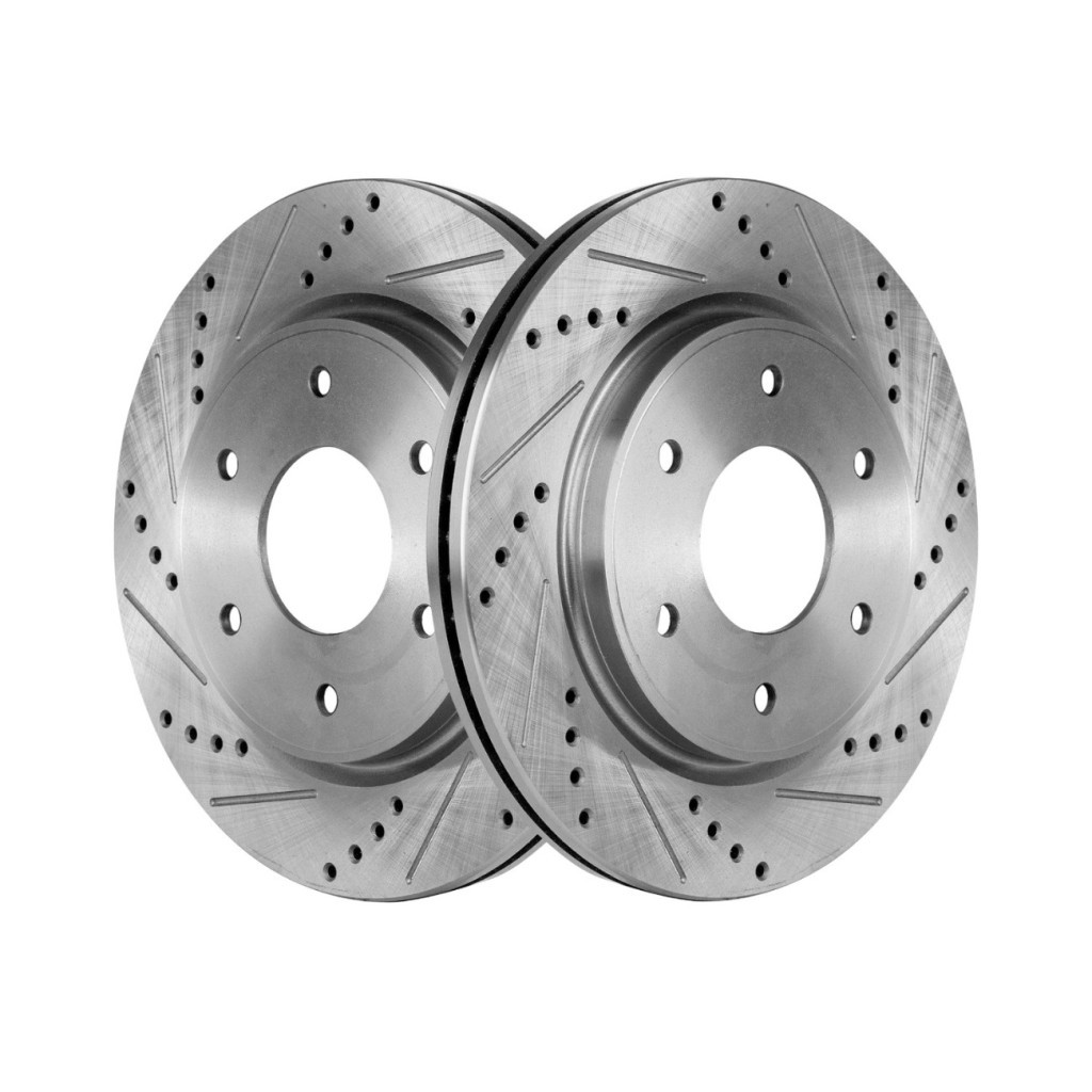 For Infiniti QX56 2005 2006 Brake Discs Driver And Passenger Side | Pair | Front
