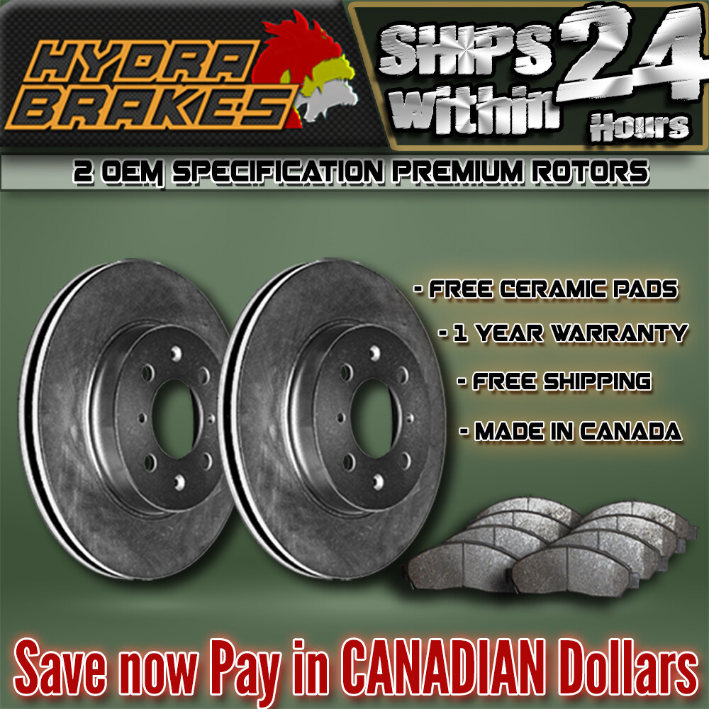 FITS 1997 ACURA 3.0CL OE Blank Brake Rotors Ceramic F