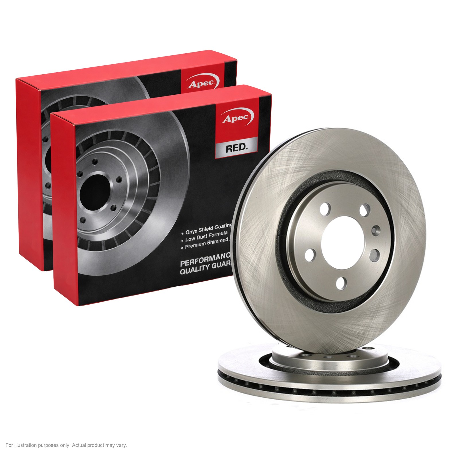 2X APEC Front Brake Discs for SEAT LEON 1999-2006 15″ Rim 280mm Vented DSK774