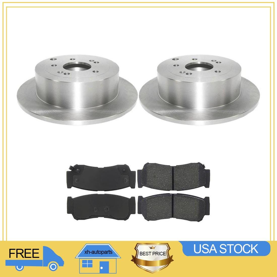 For 2008-2009 Hyundai Santa Fe Rear Brake Rotors And Ceramic Brake Pads XH