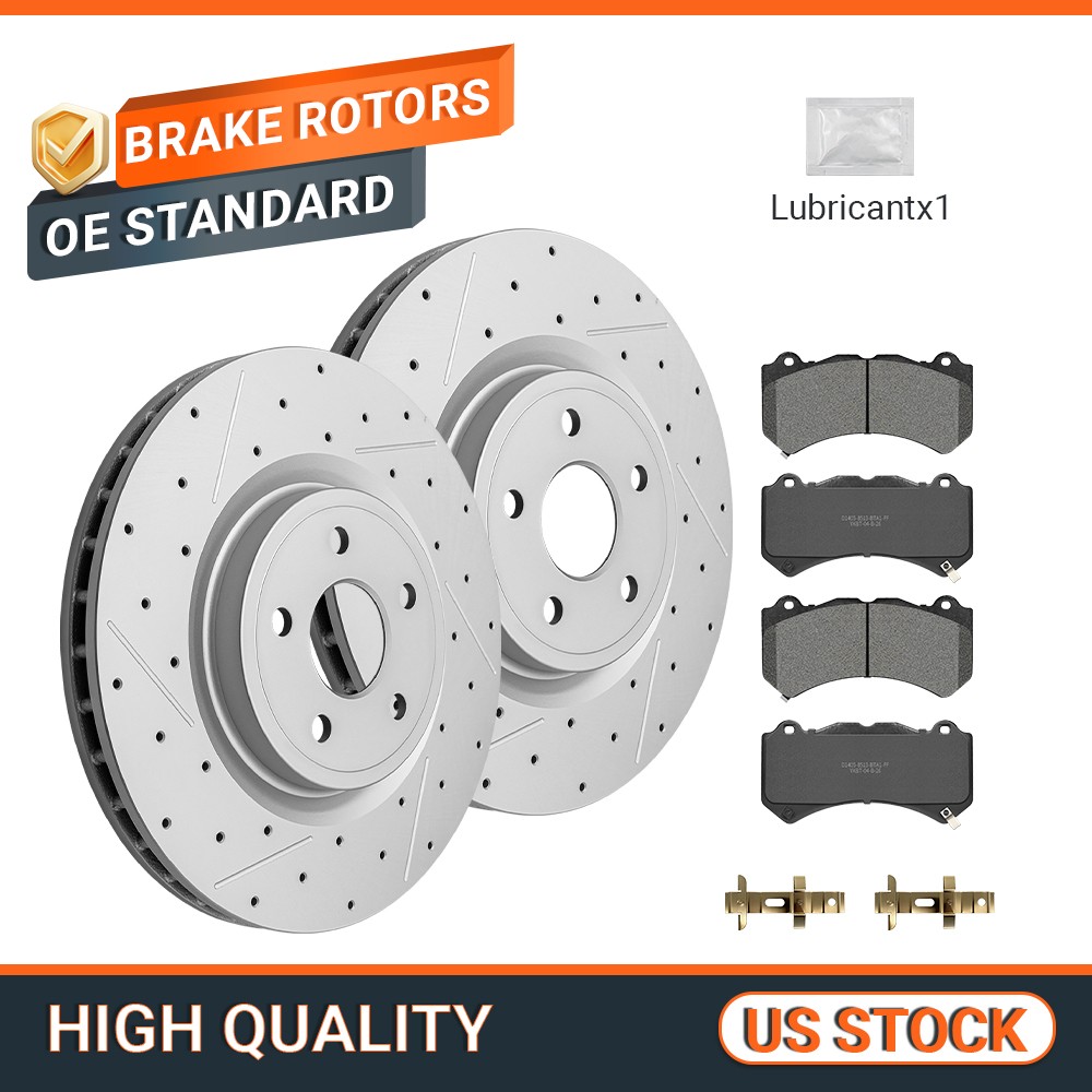 Front Disc Brake Rotors Ceramic Brake Pads for Dodge Durango Grand Cherokee SRT