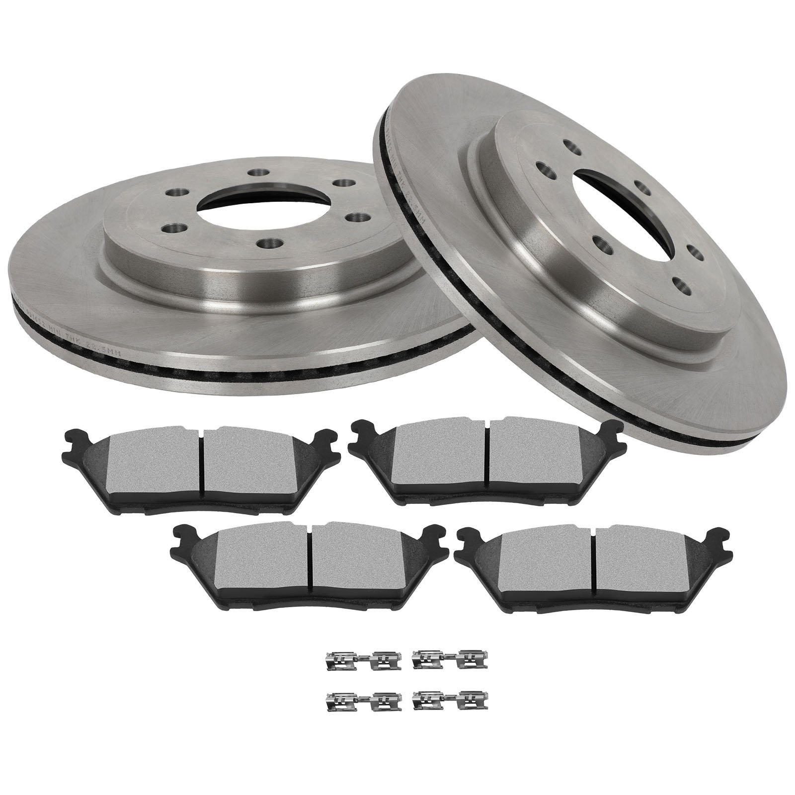 Rear Brake Discs Rotors and Ceramic Pads For Ford Expedition Lincoln Navigator