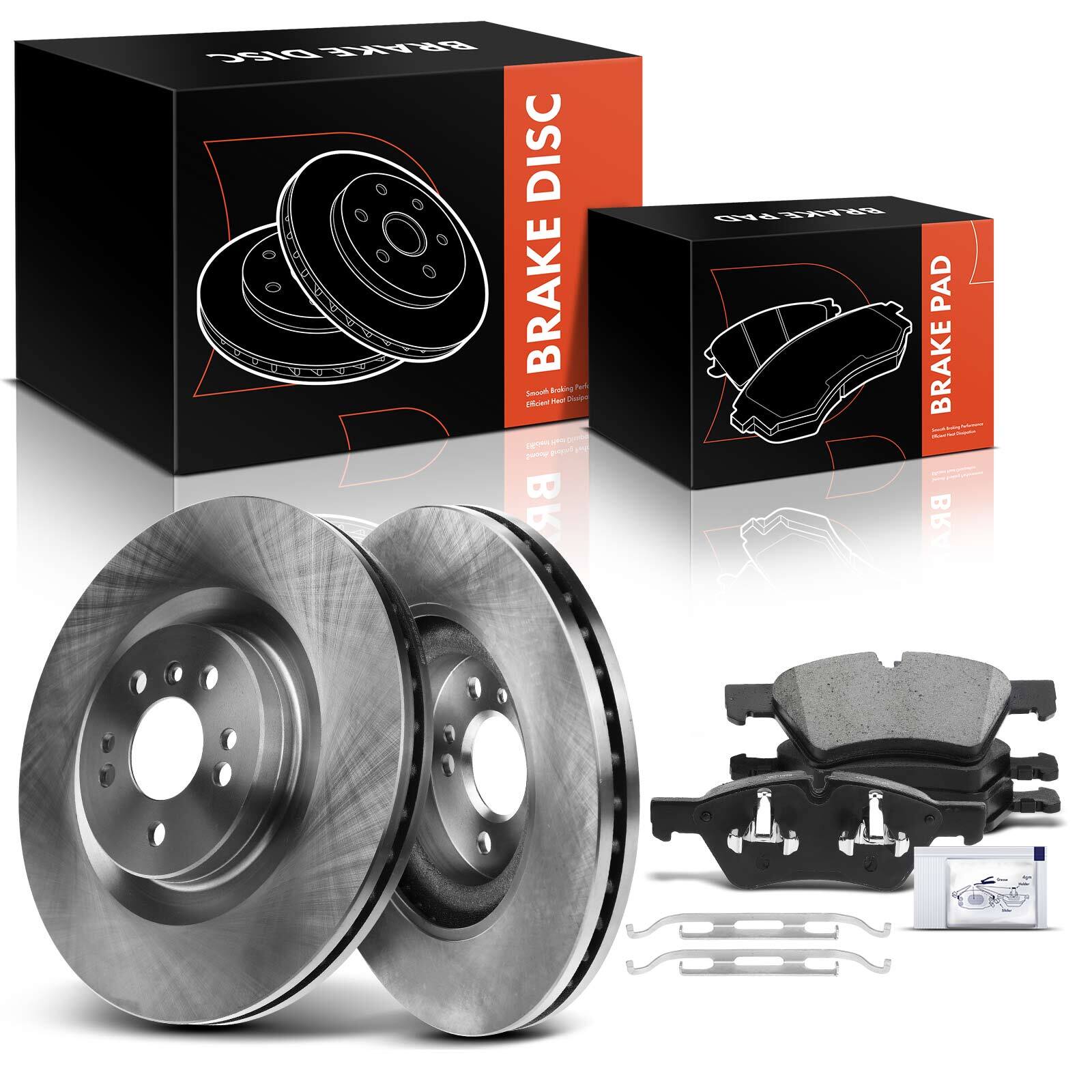 Disc Rotor & Ceramic Brake Pad for Mercedes-Benz X164 W164 W251 2007-2013 Front