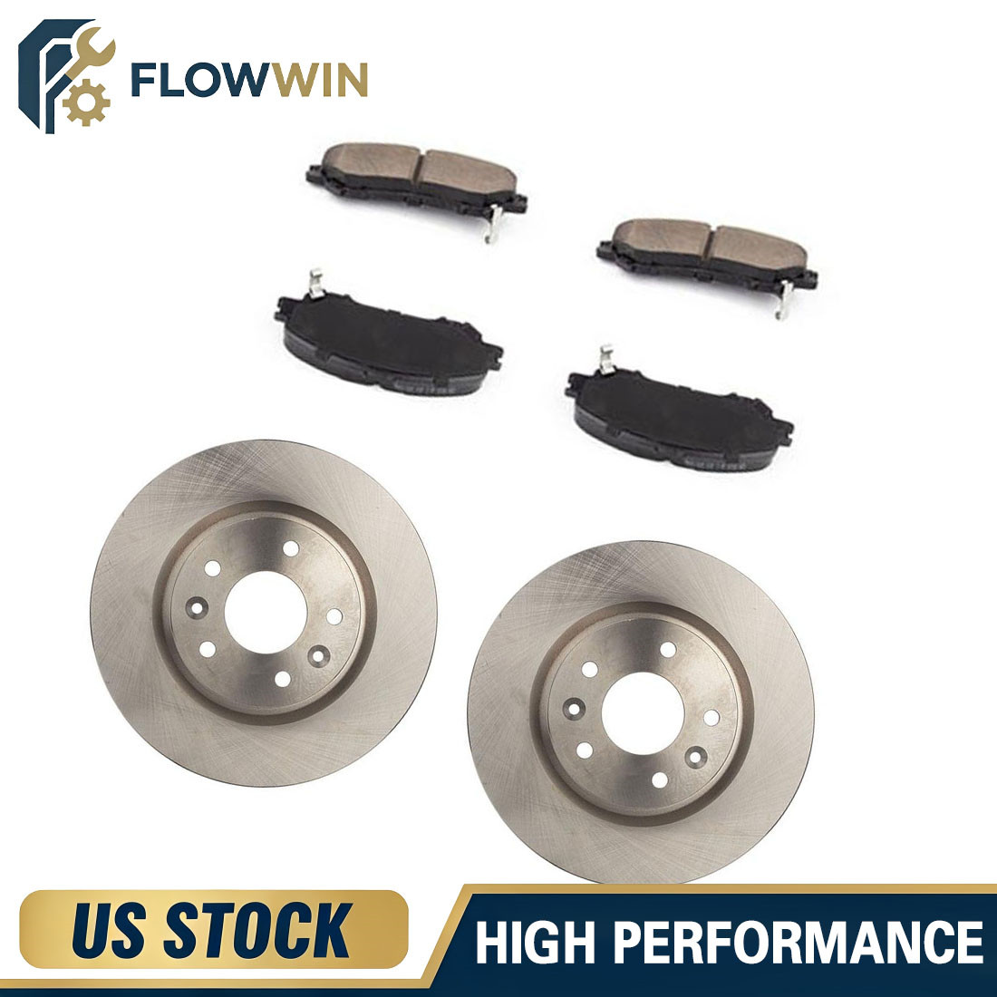 Front Disc Rotors Ceramic Brake Pads for Nissan Qashqai Nissan Rogue Sport