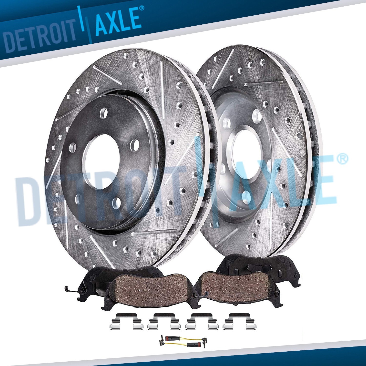 11.81 inch Front Rotors Brake Pads for Mercedes-Benz C240 C280 C320 C350 CLK320
