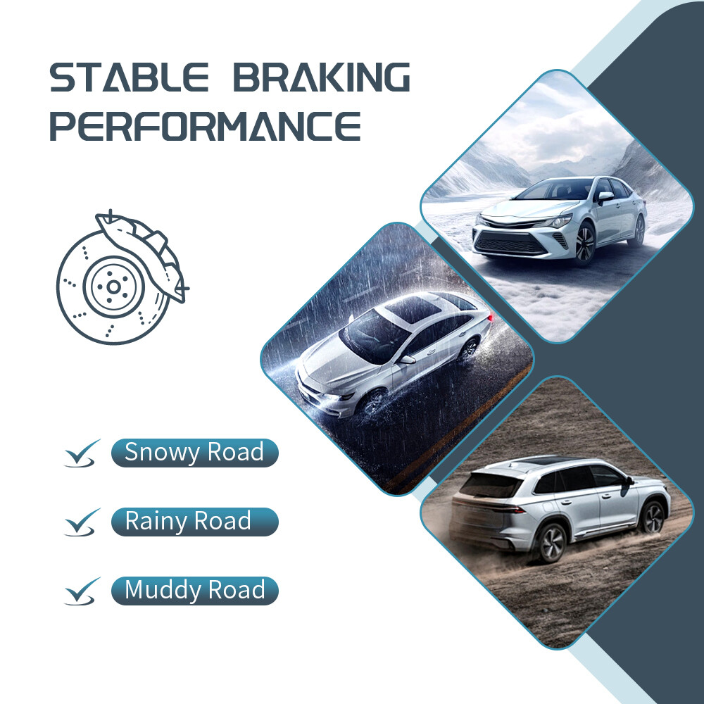 Front & Rear Drilled Rotors Ceramic Pads for Hyundai Elantra Veloster Kia Forte5