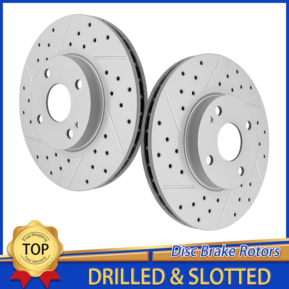258mm Front Drilled Disc Brake Rotors For Mazda 2 Scion iA Toyota Yaris iA