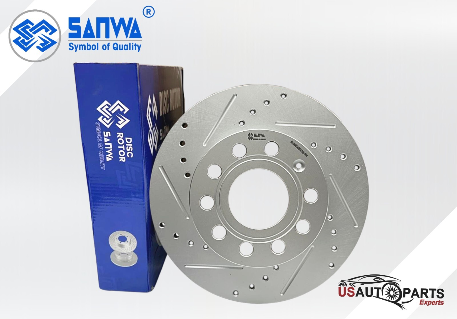 REAR RH BRAKE ROTOR SOLID & GEOMET COATED D & S 260 mm FOR VOLKSWAGEN 05-13 2.5L