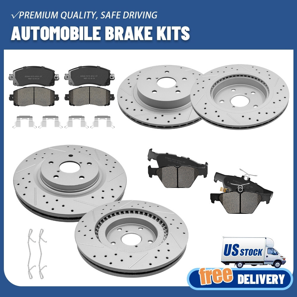 For Subaru Legacy Outback 2020 2021 2022 Front Rear Brake Rotors Ceramic Pad Set